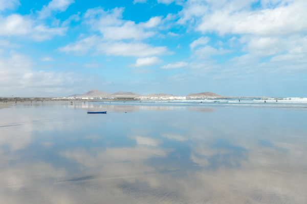 Peacefull afternoon on Famara beach